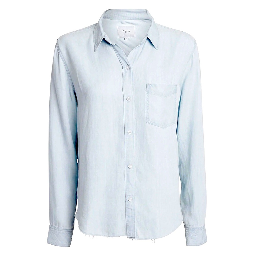 Rails XS Ingrid Top | Women’s Button Down, Blouse, Shirt | Blue